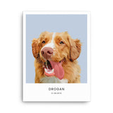 Realistisch Portret - Naam beneden | Artimal - Huisdier in Uniform