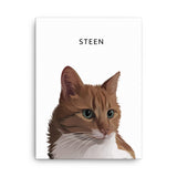 Realistisch portret met naam